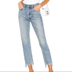 Citizens of Humanity Crop High Rise Straight Jeans